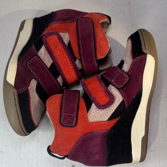 Rare Ash Ltd Alex Multi-Wedge Suede Velcro Shoes Sneakers, sz 36, Womens 5.5-6 - Picture 9 of 14